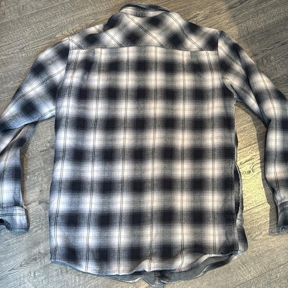 Grizzly Mountain Plaid Snap Button Down Mens Long Sleeve Flannel